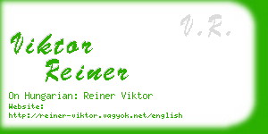 viktor reiner business card